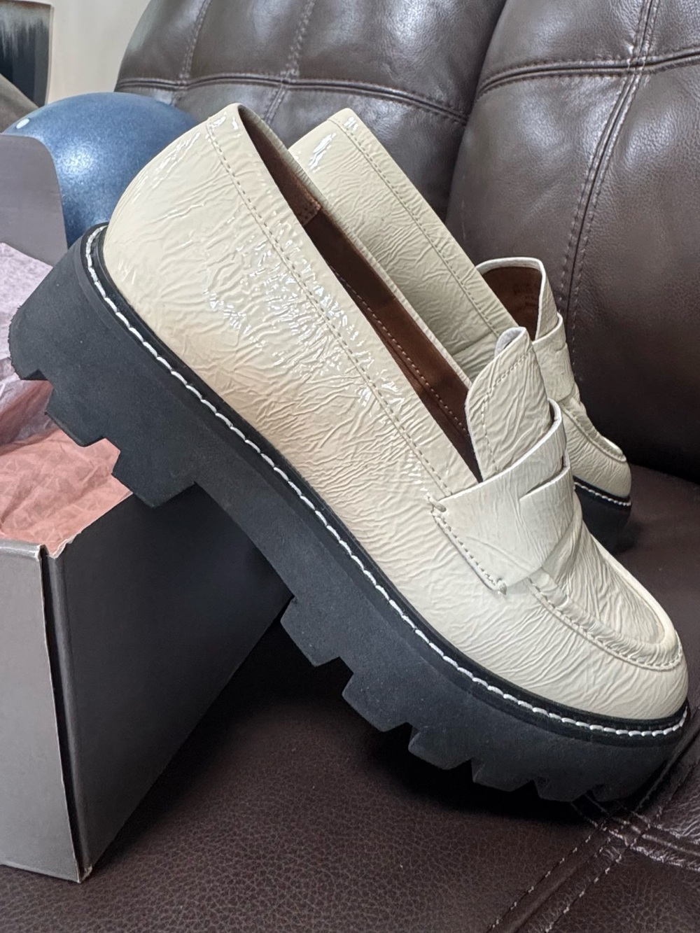 Franco Sarto L-Balin Putty SY Womens Loafers